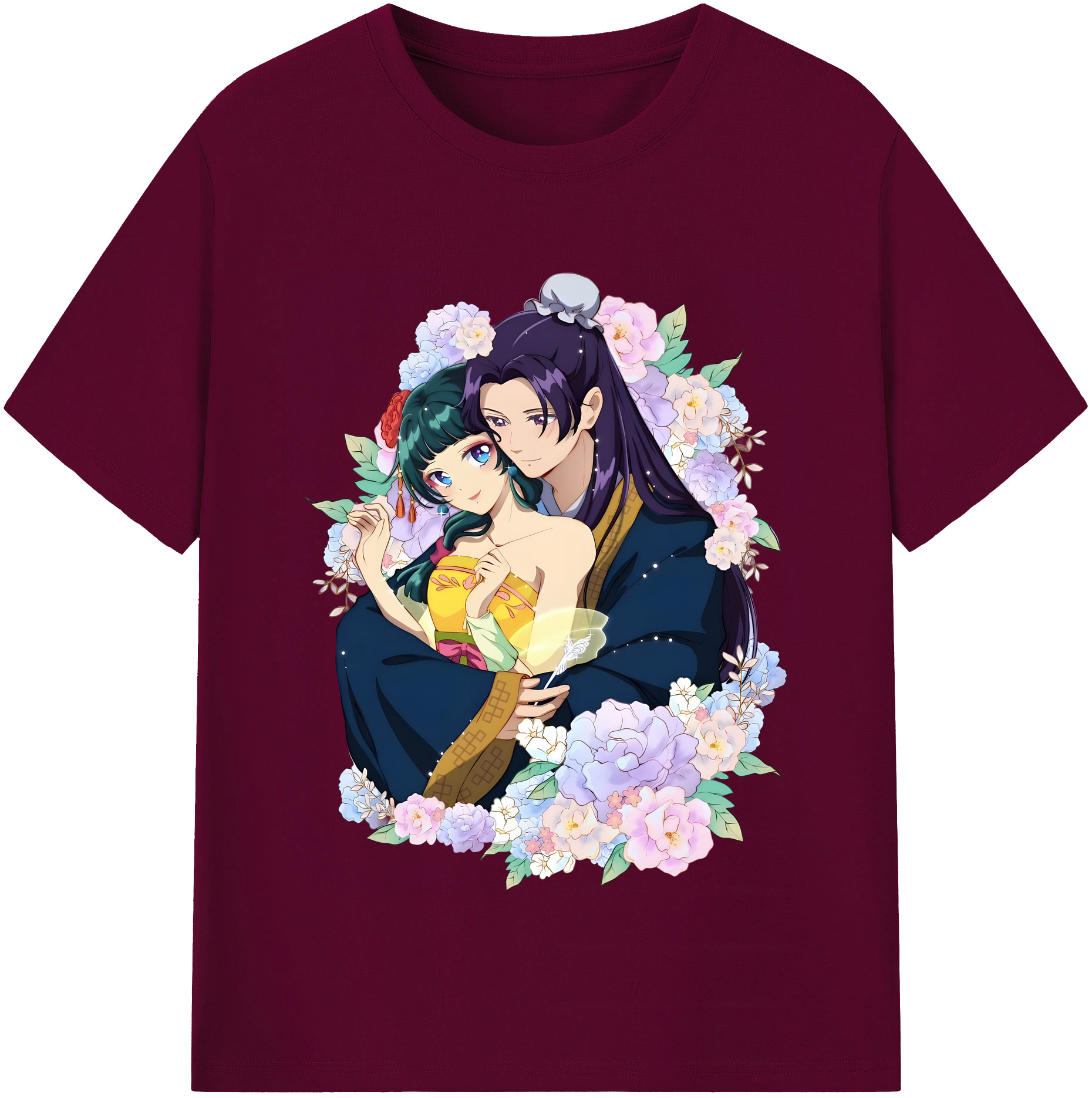 （画像用） 薬屋のひとりごと The Apothecary Diaries レディースカジュアルプリントTシャツ（綿100％）
